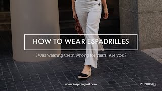 HOW TO WEAR ESPADRILLES [upl. by Mani]