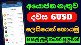 🔴නොමිලෙ දවකට 6 වැඩිය හොයමු  E Money Sinhala  Online Job For Students [upl. by Grantland]