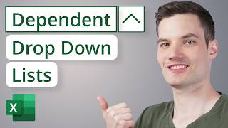 Create Dependent Drop Down List in Excel  EASY METHOD [upl. by Gallard]