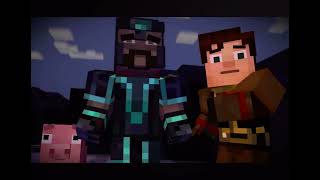 Minecraft Story Mode Wither Storm Respawning Scene Credit SpottinGames [upl. by Anaer589]