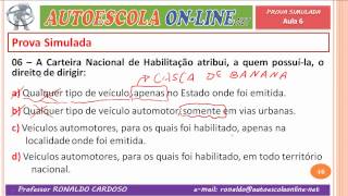 06 RESOLUÇÃO DE QUESTÕES SOBRE PROCESSO DE HABILITAÇÃO CNH PPD VEÍCULO E DOCUMENTOS [upl. by Casia]