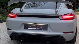 Porsche 718 GT4 BCFabs Inconel Exhaust [upl. by Morvin]