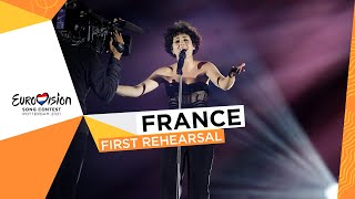 Barbara Pravi  Voilà  First Rehearsal  France 🇫🇷  Eurovision 2021 [upl. by Ludie]