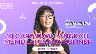 10 Cara dan Langkah Memulai Usaha Kuliner Bagi Pemula  Belajar Bisnis Kuliner [upl. by Einnil]