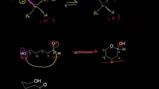 Formation of hemiacetals and hemiketals  Aldehydes and ketones  Organic chemistry  Khan Academy [upl. by Narahs]