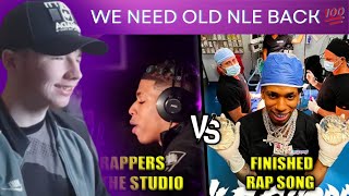 RAPPERS RECORDING IN THE STUDIO VS THE FINISHED RAP SONG Part 2 [upl. by Dorrie95]