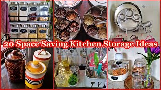 20 Space Saving Kitchen Organization Tips in Tamil  Space Saving Storage Ideas for Kitchen [upl. by Cohlier]