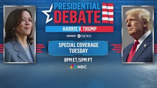 Kamala Harris and Donald Trump go facetoface in presidential debate tomorrow [upl. by Ninehc]