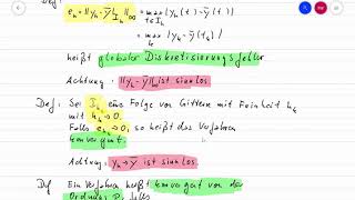 13 Konvergenz für numerische Verfahren zur Lösung von Anfangswertaufgaben [upl. by Pelagi272]