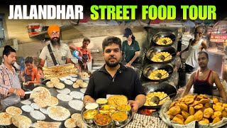 Jalandhar best street food  parantha kachori dhaba food Punjabi food Indian street food [upl. by Tapes341]