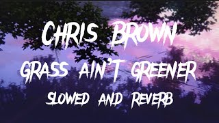 Chris Brown  Grass Ain’t Greener slowed and reverb [upl. by Ledua]