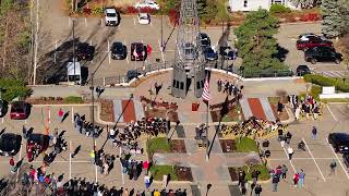 Veterans Memorial Stillwater 2024 Veterans Day Event Drone Aerial Video Views [upl. by Henriques12]