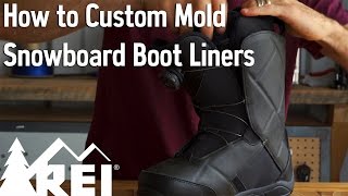 Snowboarding How to Custom Mold Snowboard Boot Liners [upl. by Broder]