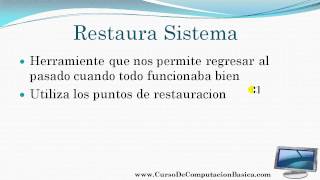 Restaurar Sistema Windows 7 [upl. by Wendall81]