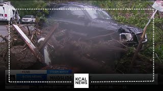 Studio City residents displaced by destructive mudslide [upl. by Aihtebat]