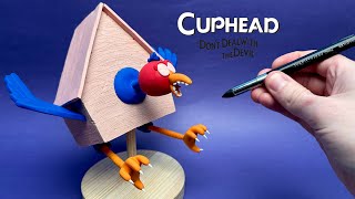 Making Wally Warbles From Cuphead With Clay Aviary Action [upl. by Rayburn]