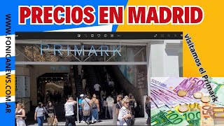 COMPRAR BARATO EN MADRID un paseo por el Primark los mejores autos en la GRAN VIA [upl. by Idak]