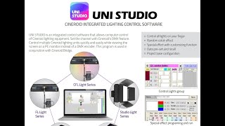 Cineroid UniStudio light multi control software [upl. by Anitnelav]