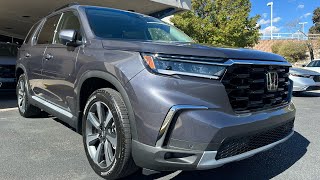 2024 Honda Pilot Elite  Modern Steel Metallic  Brown Interior  Walkaround [upl. by Bertasi]