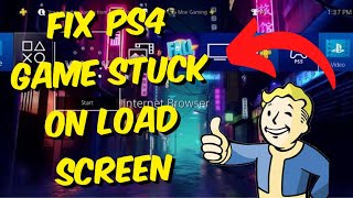 How To Fix PS4 Game Stuck On load Screen 2023 [upl. by Rame972]