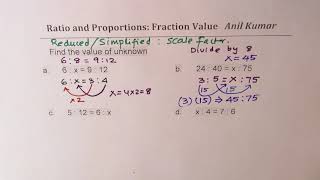 Ratio and Proportions with Fractions and Decimal Answers [upl. by Quar]