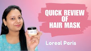 Loreal Professional Absolut Repair Hair Mask Review  dryhair frizzyhair hairmask [upl. by Serene]