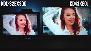 Sony X80J 4K VS A Sony 10 Year Old Model TV Comparison [upl. by Mccready]