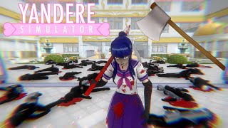 Killing Everyone but with a twist and the student council are LAST  Yandere Simulator Demo [upl. by Asoramla]