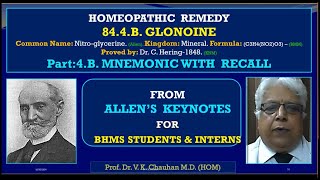 844B Glonine Part 4 Mnemonic With Recall 071124 [upl. by Winebaum]