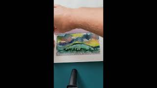 Watercolour of Gaustatoppen Telemark Norway [upl. by Kaltman264]