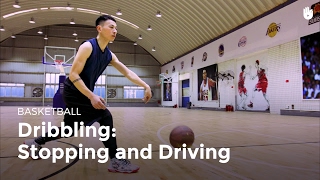 Dribbling Stopping and Driving  Basketball [upl. by Cnahc7]