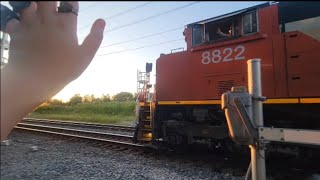 Canadian National 8822 Mokena Illinois Homewood to Joliet [upl. by Treboh747]