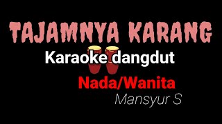 Tajamnya karang karaoke dangdut koplo nada wanita [upl. by Nimad]