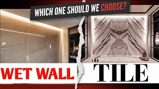 WET WALL PANELS Vs TILES Which One Should We Choose [upl. by Lonny]