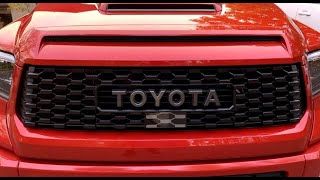 Aftermarket TRD Pro Grille Center Piece for 20182021 Tundra [upl. by Leamse]