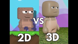 HOW TO MAKE A SIMPLE GROWTOPIA CHARACTER IN BLENDER TIMELAPSE [upl. by Allesor]