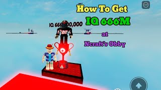 How To Get IQ 666M 🏅🏆 at Ncrafts Obby [upl. by Deirdra]