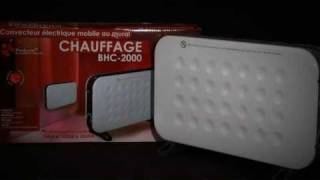 Démonstration vidéo du chauffage convecteur BHC 2000 par La boutique de lair [upl. by Stoughton]