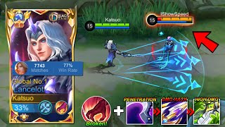 WTF DAMAGE LANCELOT BEST BUILD AND EMBLEM FOR 1 SHOT 2024 INSANE DAMAGE 😱 [upl. by Yeliak]