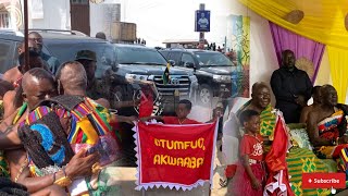 Osaberima Kwesi Atta II Honors Otumfour Osei Tutu II With A Majestic Welcome For Oguaa Fetu Afahye [upl. by Nylsoj]