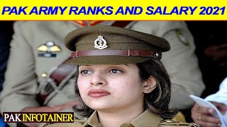 Pakistan Army Ranks Insignia and Basic Pay Scales 2024  Pakistan Army Ranks and Salary Chart 2024 [upl. by Asinet]