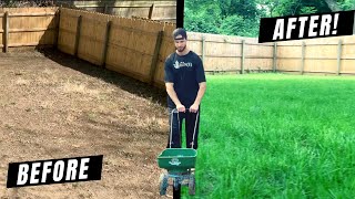 How to Grow a Lawn From Scratch DIY Guide  Lessons Learned [upl. by Enelam]