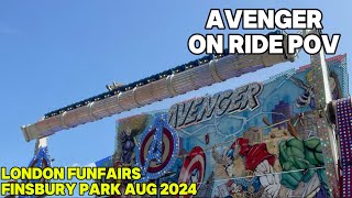 Avenger  On Ride POV  London Funfairs  Finsbury Park Aug 2024 [upl. by Polloch872]