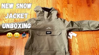 New snowboard jacket unboxing Dope Snow Blizzard PO Jacket [upl. by Llennahs]