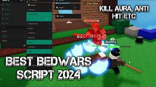 OVERPOWERED Bedwars Script Kill Aura Aimbot FLY  Anti Cheat Bypass amp More PASTEBIN [upl. by Nojel]