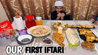 🌜FIRST IFTAR VLOG  FIRST IFTAR  MAHAM FATIMA FAMILY ❤️ [upl. by Nafri]