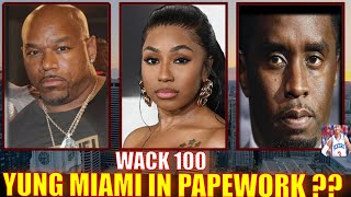 WACK 100 REACTS TO YUNG MIAMI BEING IMPLICATED IN DIDDYS PAPERWORK ON CLUBHOUSE 👀👀👮🏽‍♀️👮🏽‍♀️🔥🔥 [upl. by Stafani927]