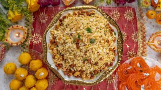 Poha Chivda  Quick amp Easy Diwali Snack  Tasty Indian Vegan Snack Recipe [upl. by Malo]