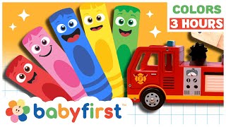 Toddler Learning Video  COLOR CREW  Songs Magic amp Much more  3 Hours Compilation  BabyFirst TV [upl. by Titos]