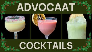 3 CHRISTMAS COCKTAILS you can make with Advocaat Egg Nog Alternative [upl. by Tevis]